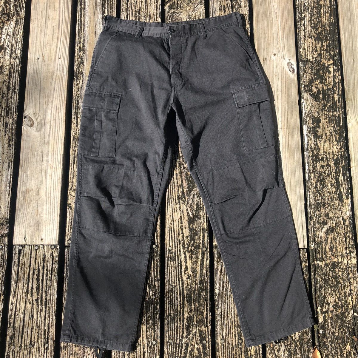 Vintage Vintage Military Black Cargo Pants 36x31 Grailed