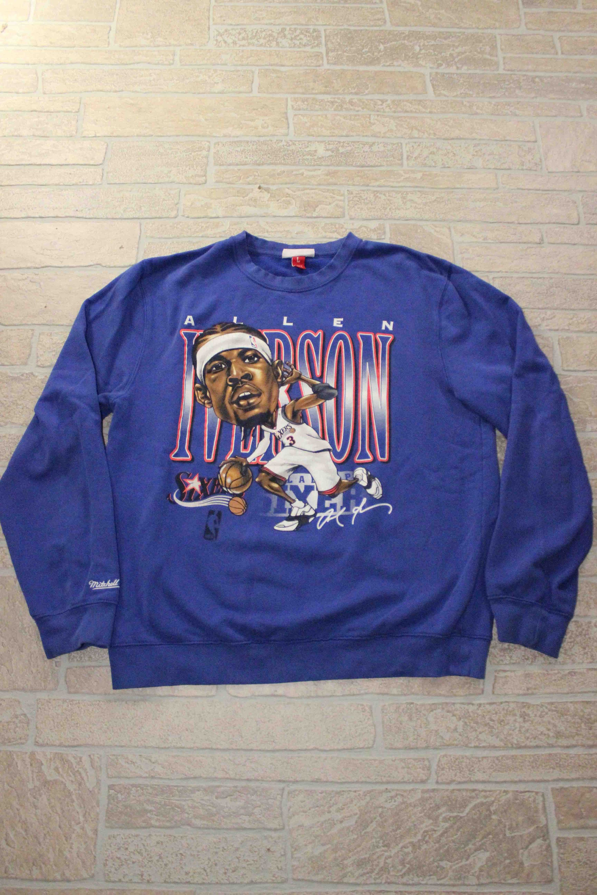 Mitchell & Ness ALLEN IVERSON Caricature NBA Pullover Crewneck Sweater Size US L / EU 52-54 / 3 - 1 Thumbnail