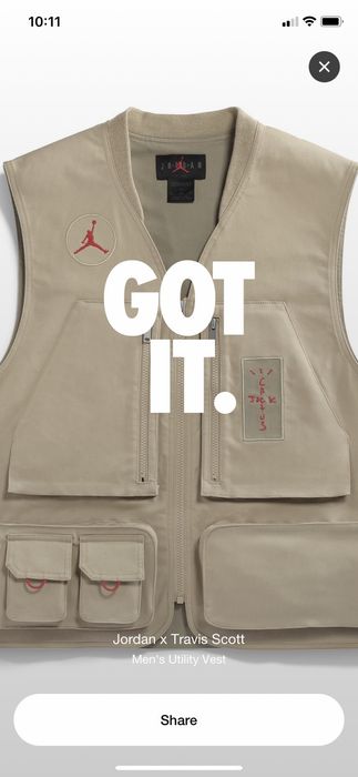 Cactus Jack by Travis Scott x Jordan Utility Vest