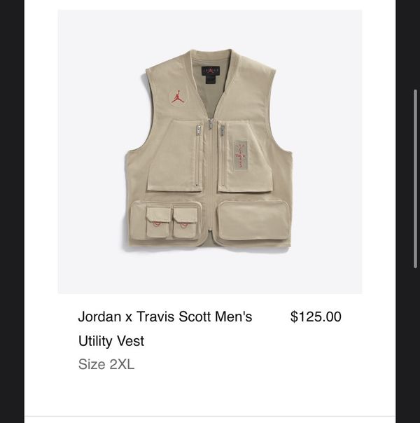 Travis Scott Travis Scott Cactus Jack x Jordan Utility Vest | Grailed