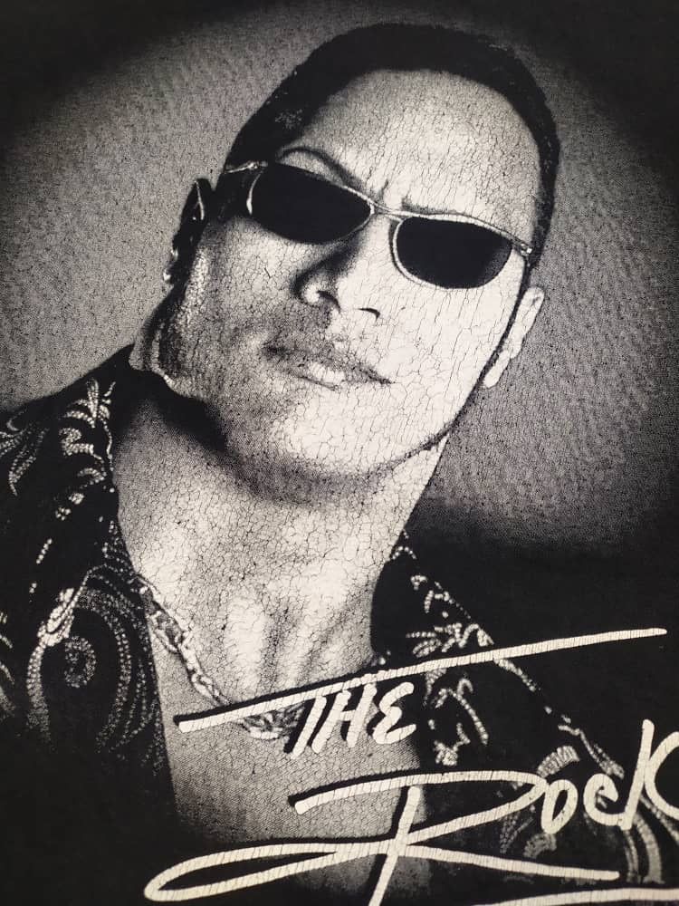 Vintage Vintage WWF The Rock world Wrestling Federstion T-Shirt Size US M / EU 48-50 / 2 - 2 Thumbnail