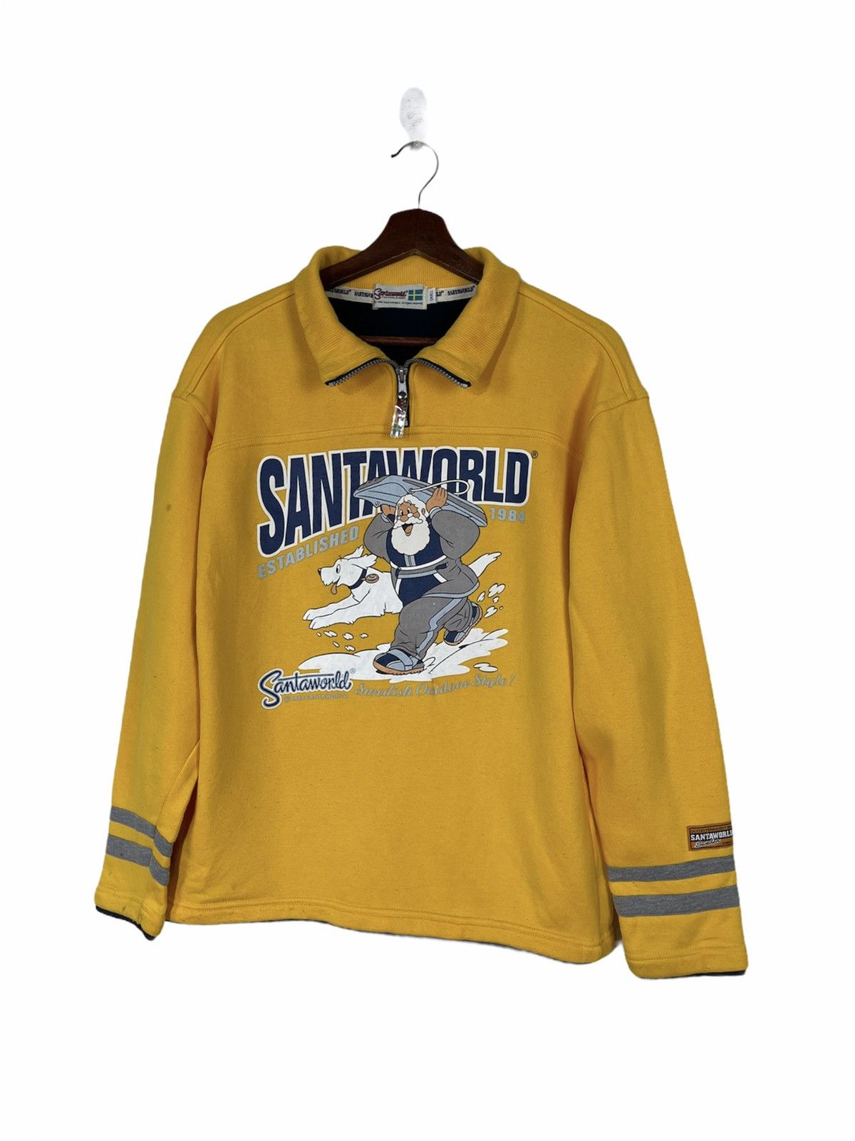 Vintage Vintage SANTA WORLD Sweatshirt 90’s Size US S / EU 44-46 / 1 - 1 Thumbnail