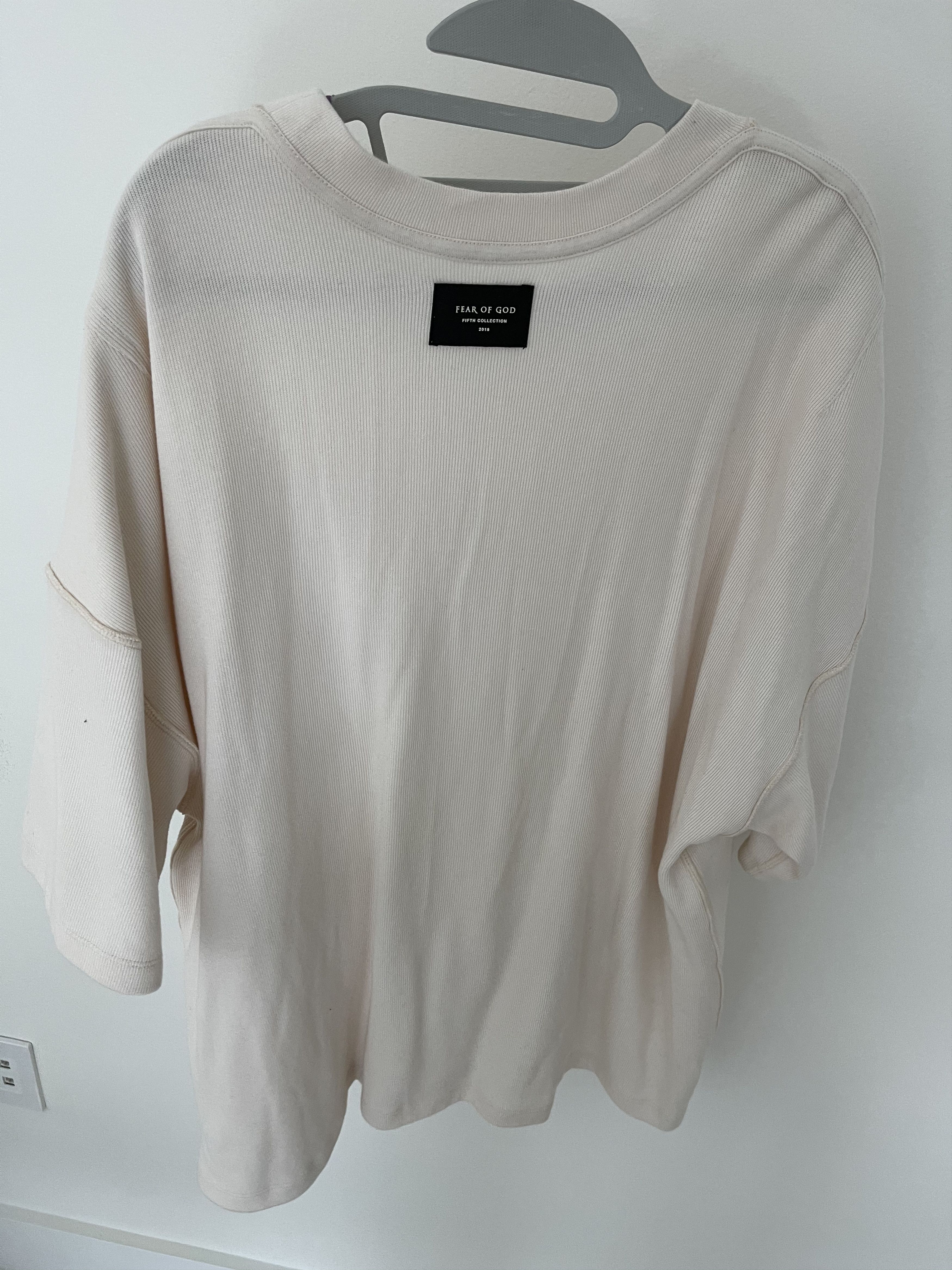 Fear of God FEAR OF GOD FIFTH COLLECTION CREAM INSIDE OUT TEE (XL) Size US XL / EU 56 / 4 - 2 Thumbnail