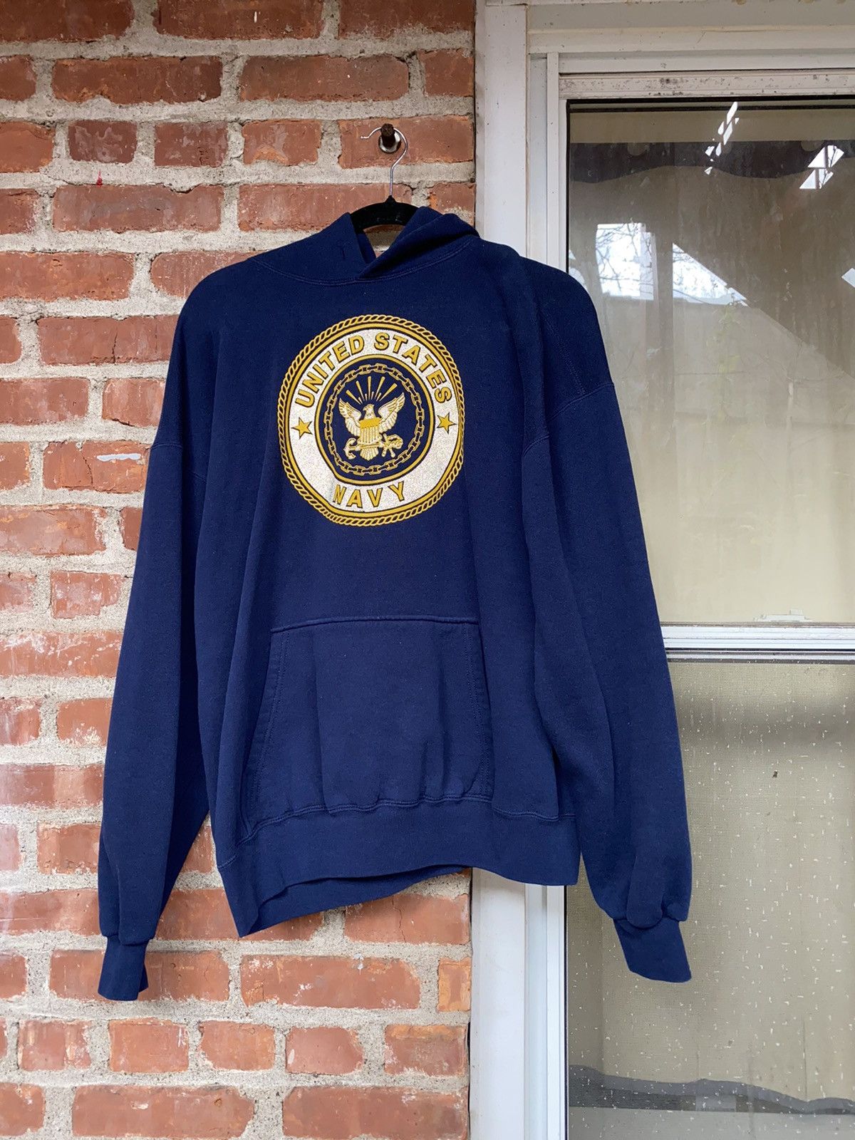 Collegiate Military Vintage Navy boot camp hoodie jerrylorenzo Grailed