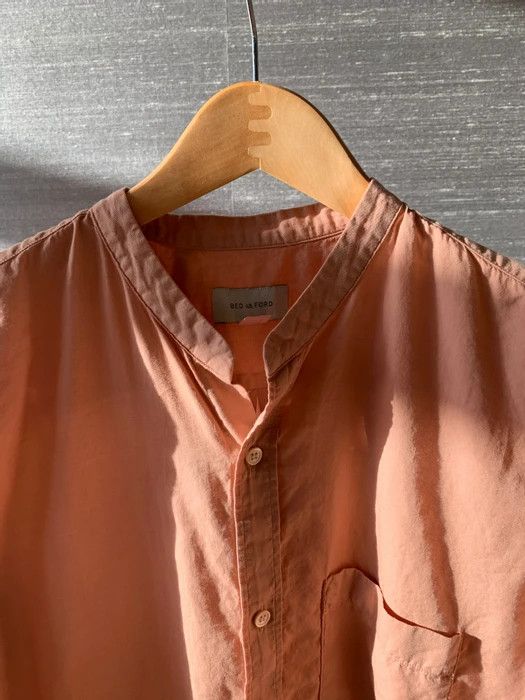 Bed j.w. Ford Pink Asymmetric Vented Hem Button-Up Size US L / EU 52-54 / 3 - 7 Thumbnail