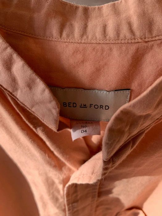 Bed j.w. Ford Pink Asymmetric Vented Hem Button-Up Size US L / EU 52-54 / 3 - 6 Thumbnail