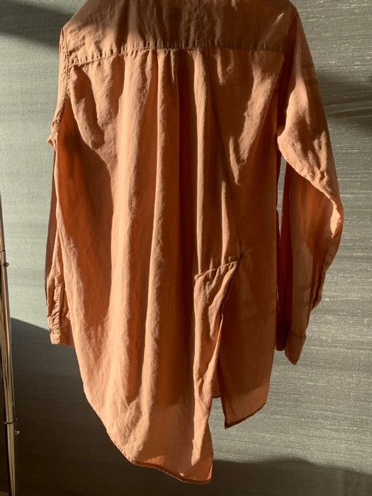 Bed j.w. Ford Pink Asymmetric Vented Hem Button-Up Size US L / EU 52-54 / 3 - 11 Thumbnail