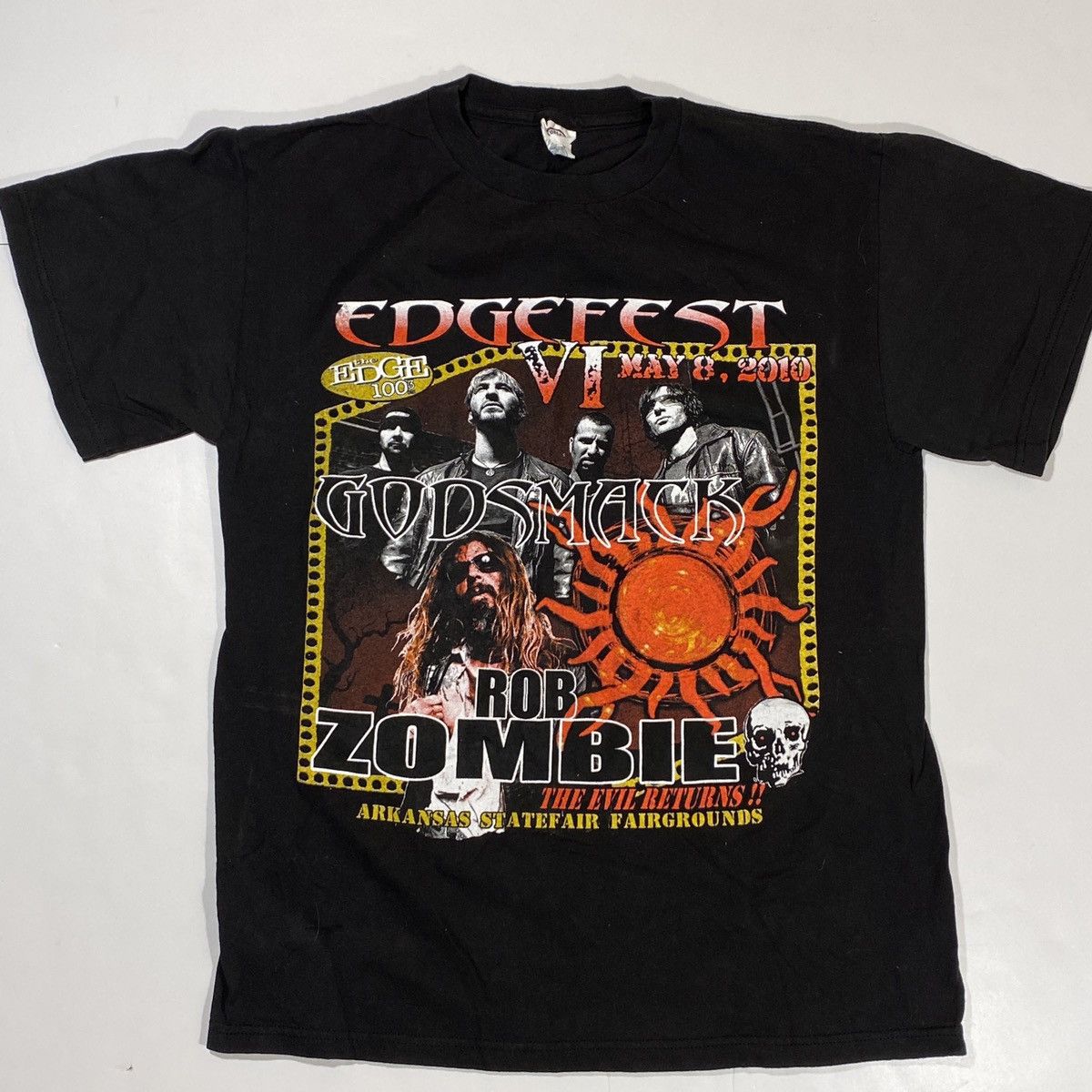 Band Tees × Vintage Vintage Edgefest Tee Rob Zombie Godsmack Size US M / EU 48-50 / 2 - 2 Thumbnail