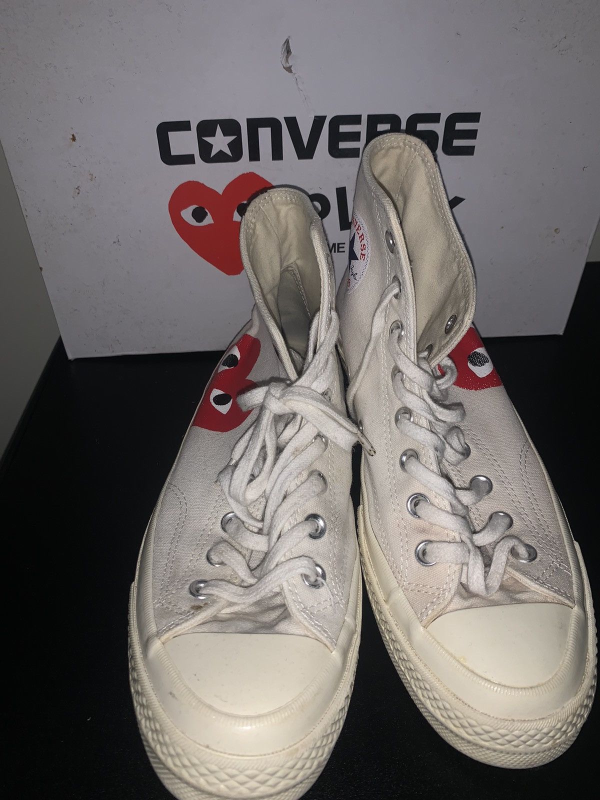Comme des Garcons Comme des Garcons x Chuck Taylor All Star Hi Milk 2015 Size US 8 / EU 41 - 8 Thumbnail