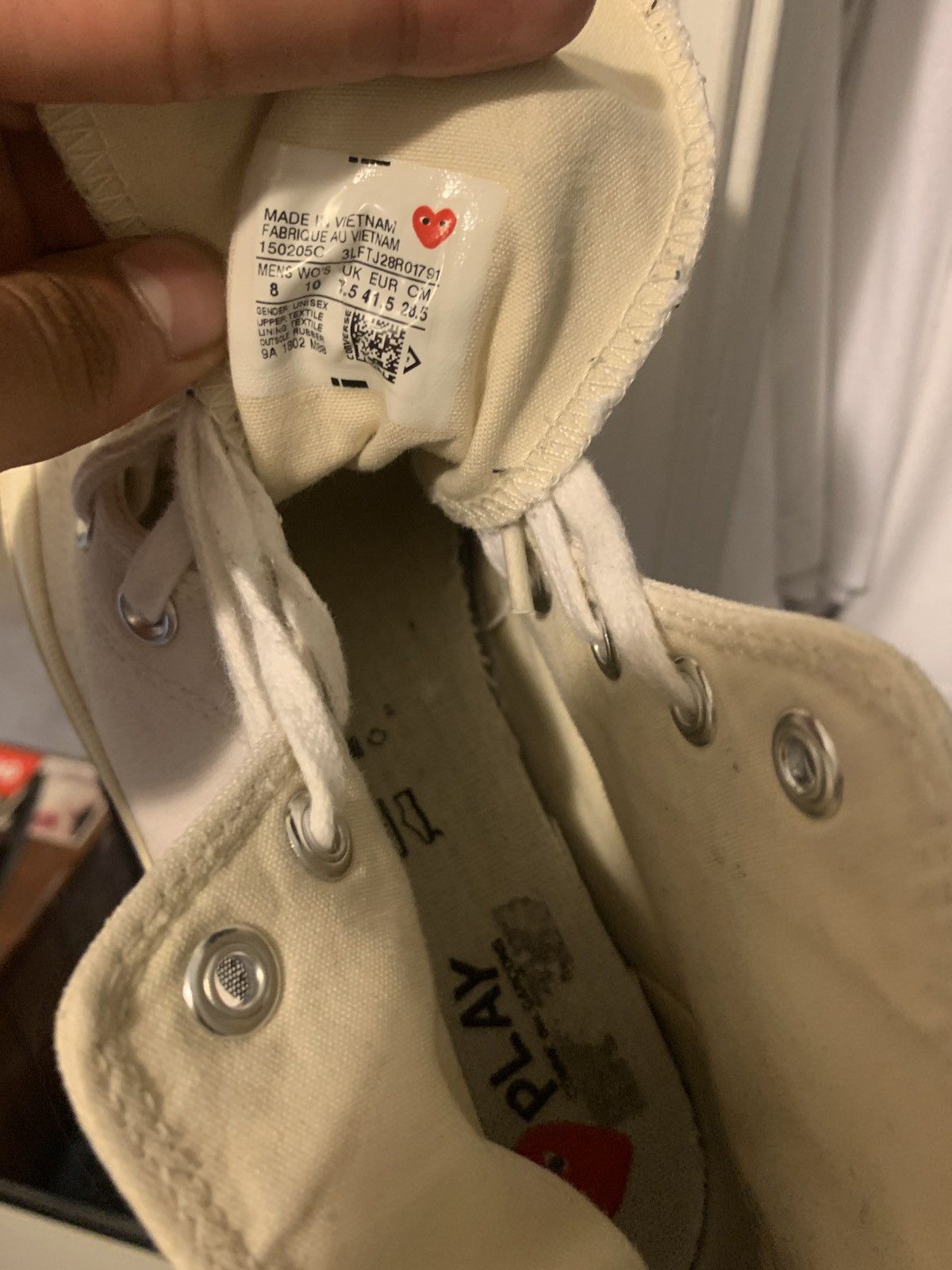 Comme des Garcons Comme des Garcons x Chuck Taylor All Star Hi Milk 2015 Size US 8 / EU 41 - 7 Thumbnail