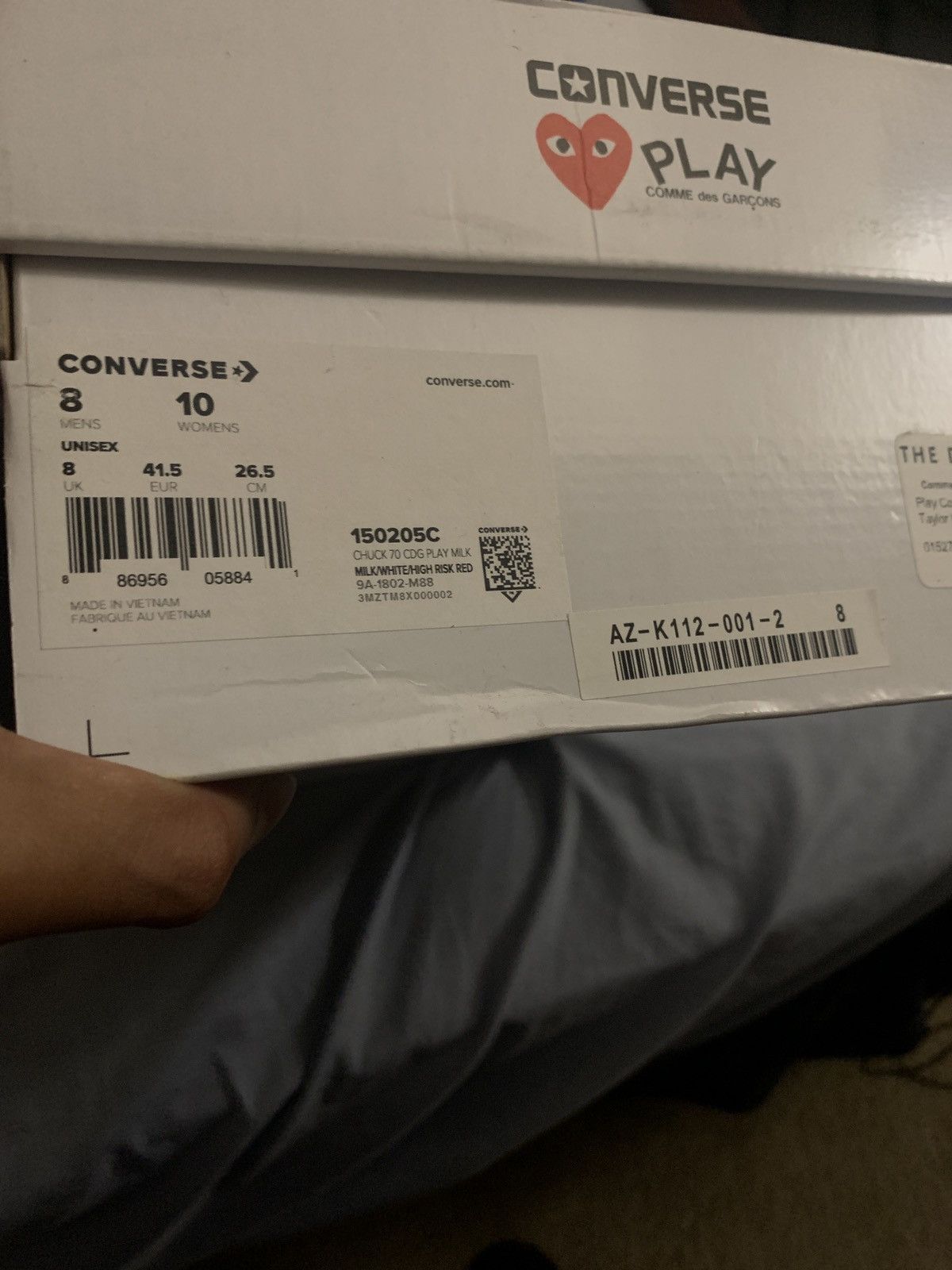 Comme des Garcons Comme des Garcons x Chuck Taylor All Star Hi Milk 2015 Size US 8 / EU 41 - 6 Thumbnail