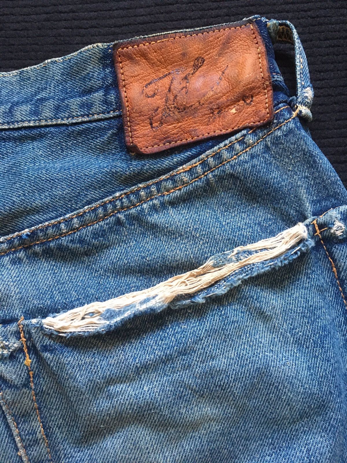 Kapital Vintage Kapital Selvedge U.S Scovill Hidden Rivet Size US 30 / EU 46 - 3 Thumbnail