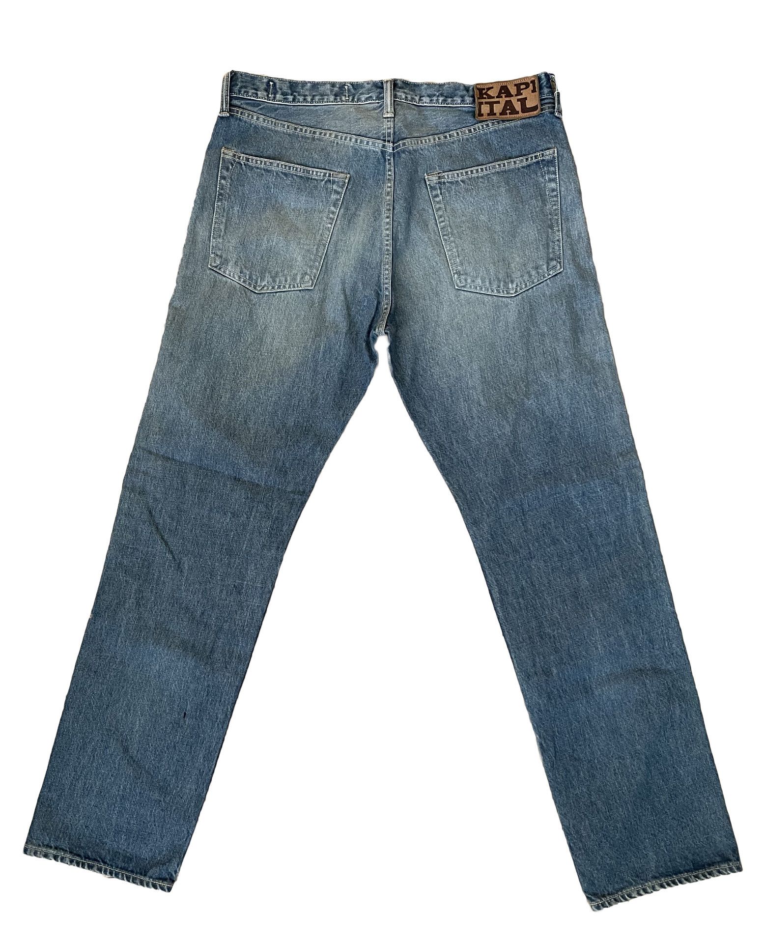 Kapital Kountry Kapital 14oz Denim Studs Remake Monkey Cisco Jeans | Grailed