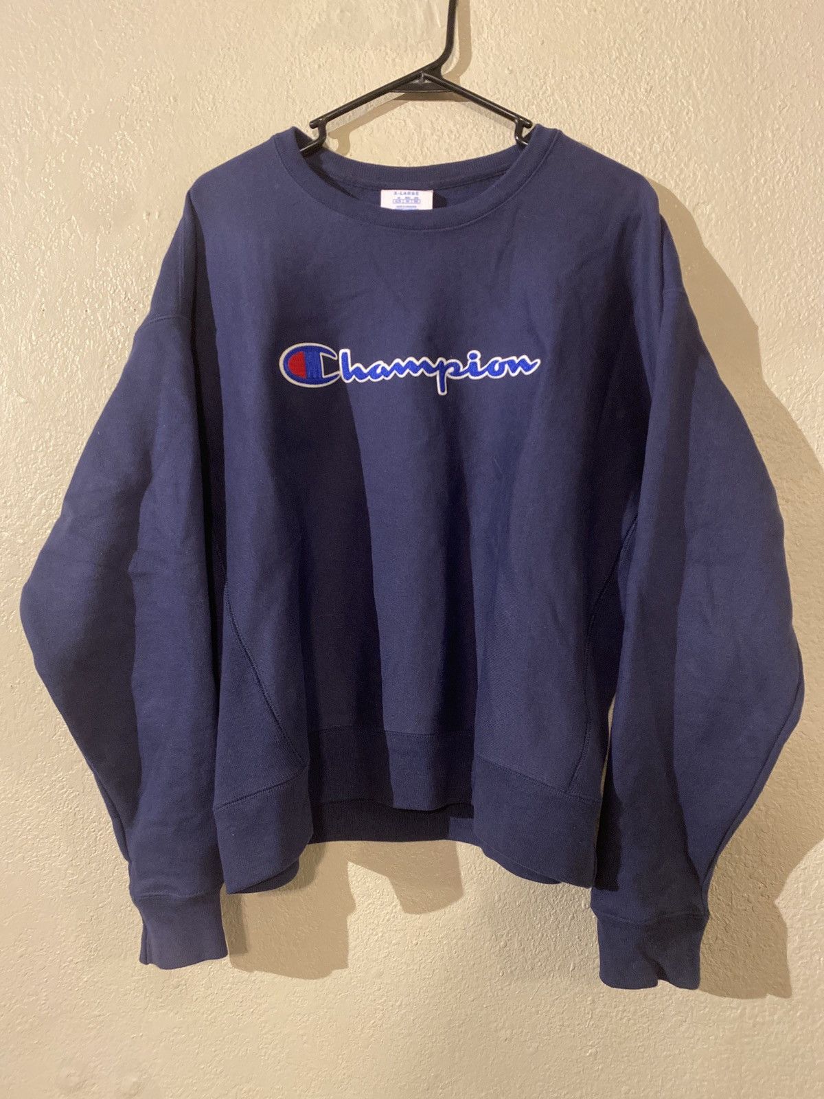 Champion × Vintage Vintage 90s Champion crewneck sweatshirt Size US XL / EU 56 / 4 - 1 Thumbnail
