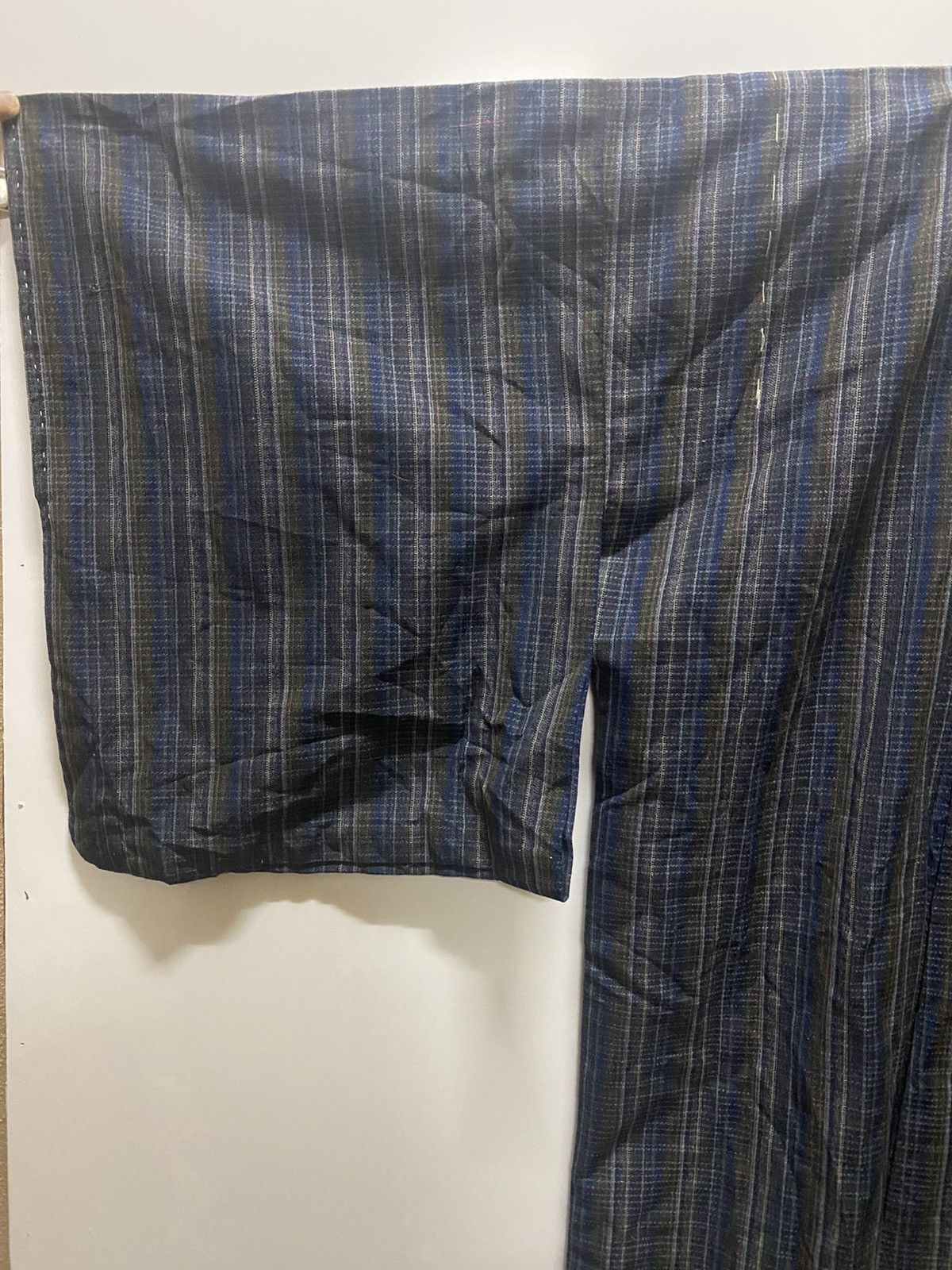 Designer Vintage 90s stripe denim kimono robe k6 Size US L / EU 52-54 / 3 - 3 Thumbnail
