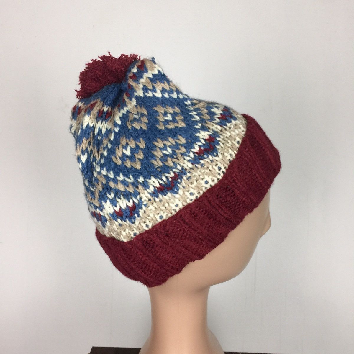 Native Navajo Beanie Hat Wool Native Snowcap Japanese Brand Size ONE SIZE - 6 Thumbnail