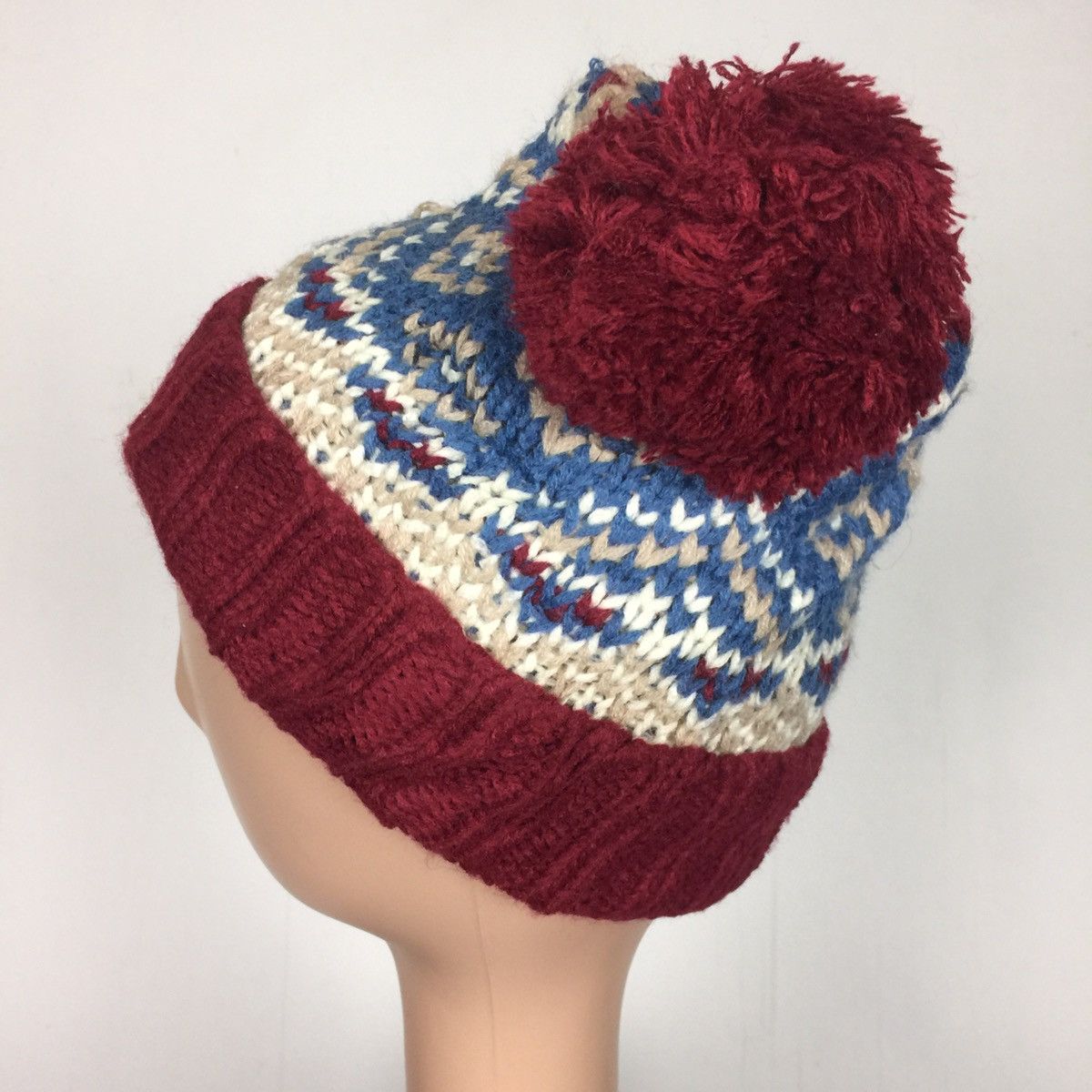 Native Navajo Beanie Hat Wool Native Snowcap Japanese Brand Size ONE SIZE - 5 Thumbnail