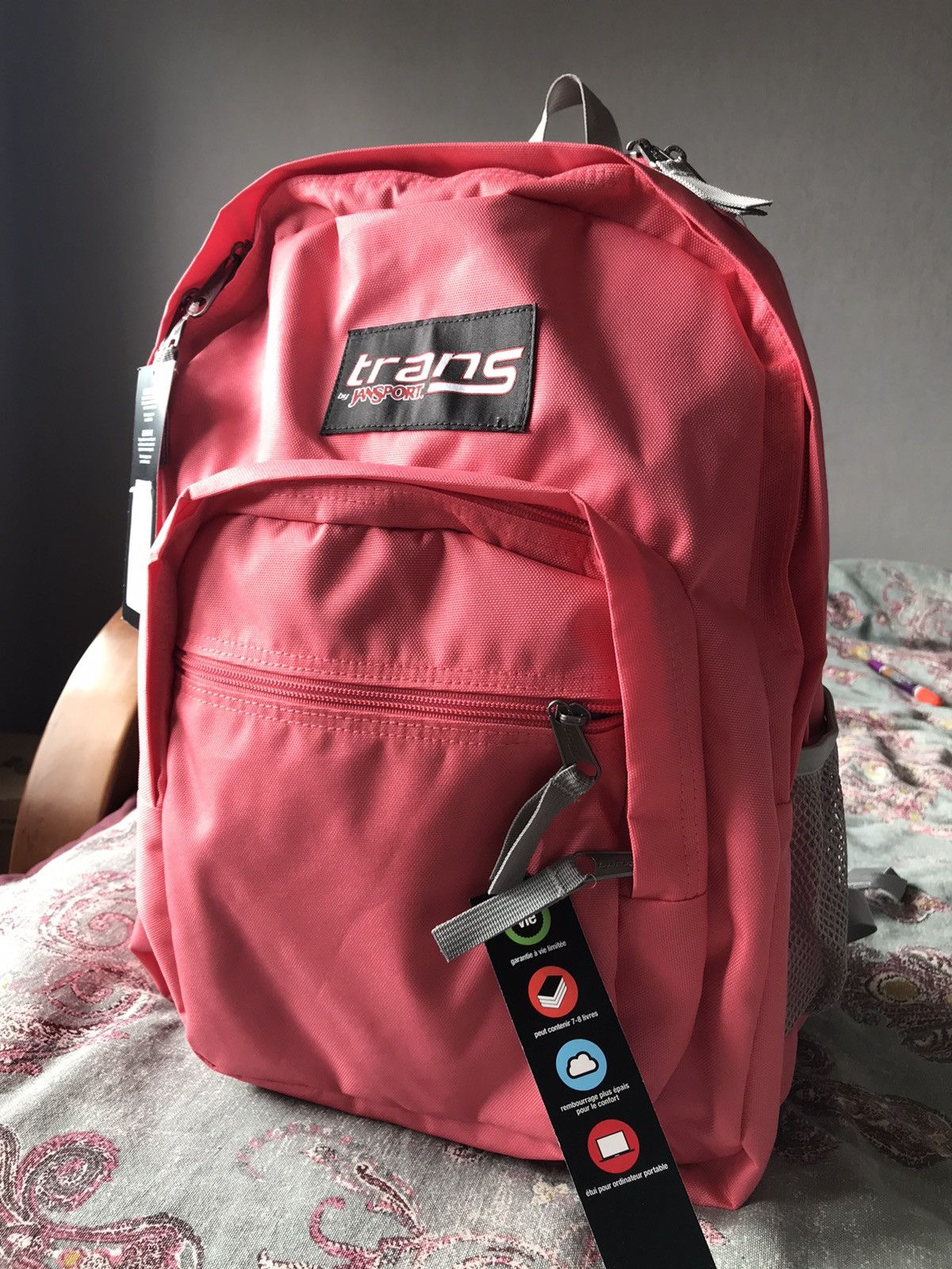 Jansport Vintage Trans by Jansport Coral pink Grailed