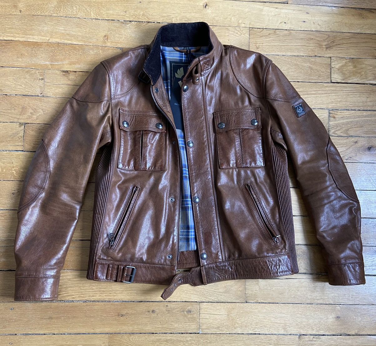 Belstaff on sale gangster cognac