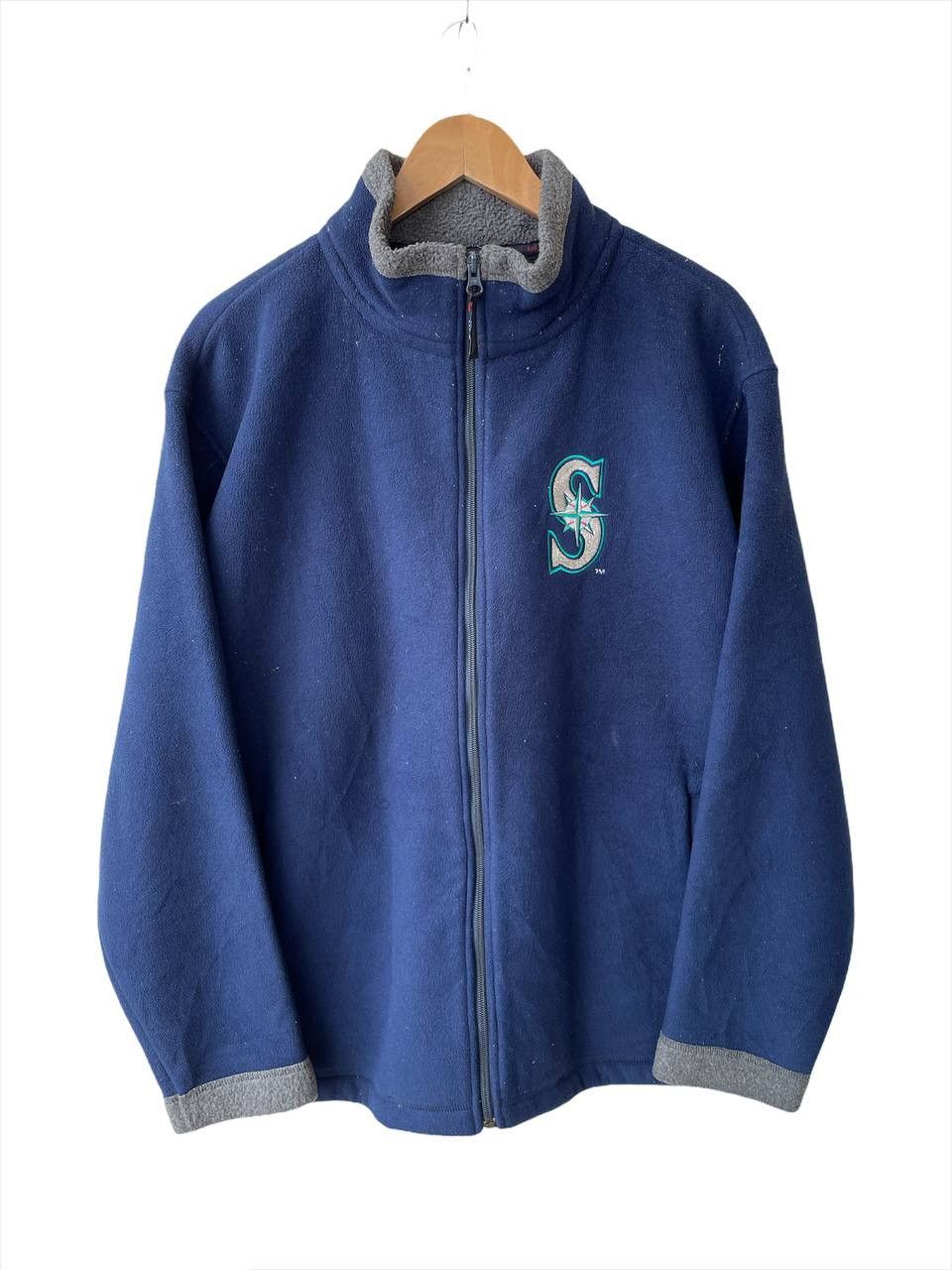 MLB × Sports Specialties Vtg MLB Seattle Mariners Fleece Zipper Jacket Sweater Size US L / EU 52-54 / 3 - 3 Thumbnail