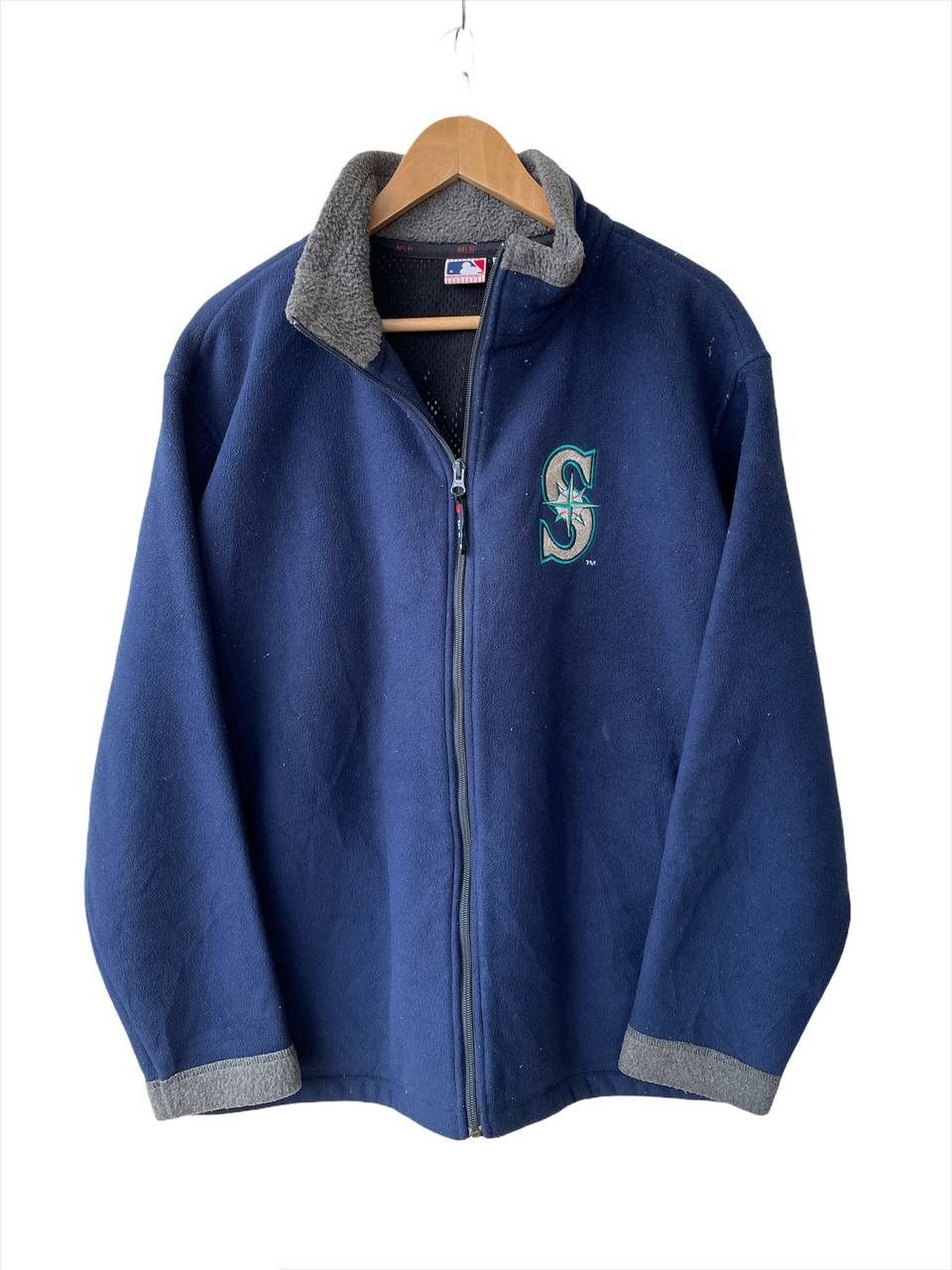 MLB × Sports Specialties Vtg MLB Seattle Mariners Fleece Zipper Jacket Sweater Size US L / EU 52-54 / 3 - 2 Thumbnail