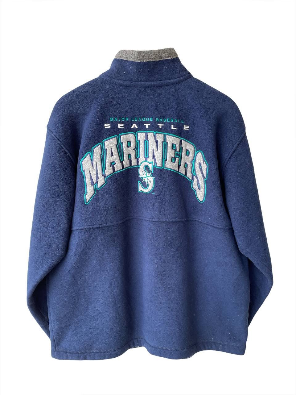 MLB × Sports Specialties Vtg MLB Seattle Mariners Fleece Zipper Jacket Sweater Size US L / EU 52-54 / 3 - 1 Thumbnail