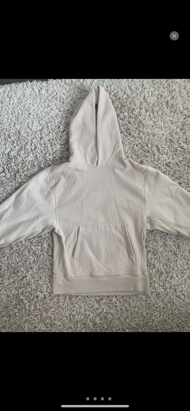 image of Yeezy Season 3 Hoodie in Cream, Men's (Size XS)