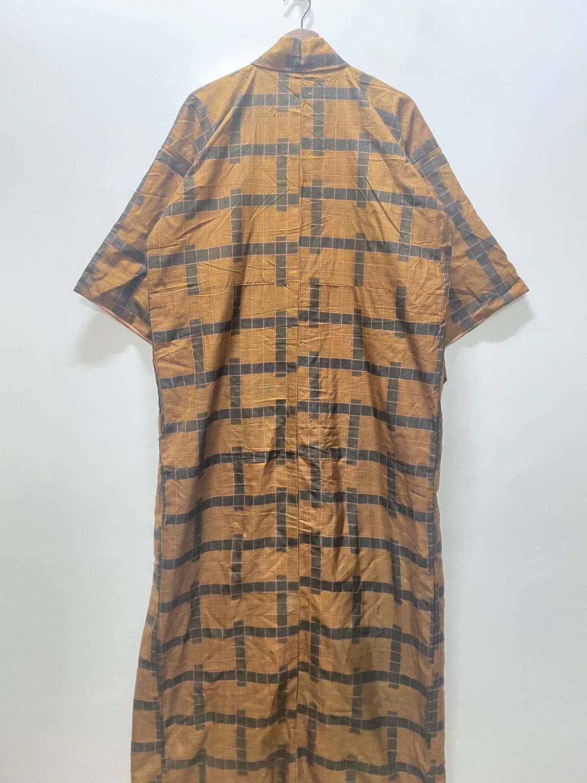 Japanese Brand Vintage 90s checkered tartan kimono robes k6 Size US L / EU 52-54 / 3 - 5 Thumbnail