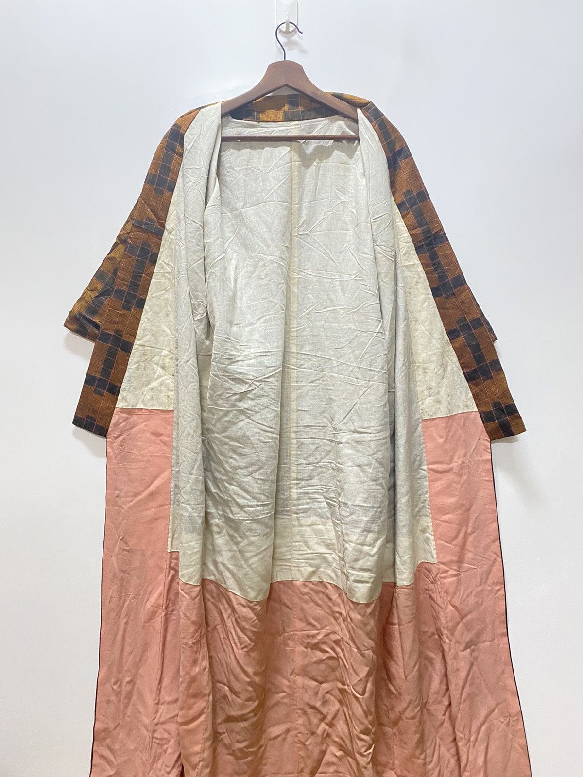 Japanese Brand Vintage 90s checkered tartan kimono robes k6 Size US L / EU 52-54 / 3 - 4 Thumbnail
