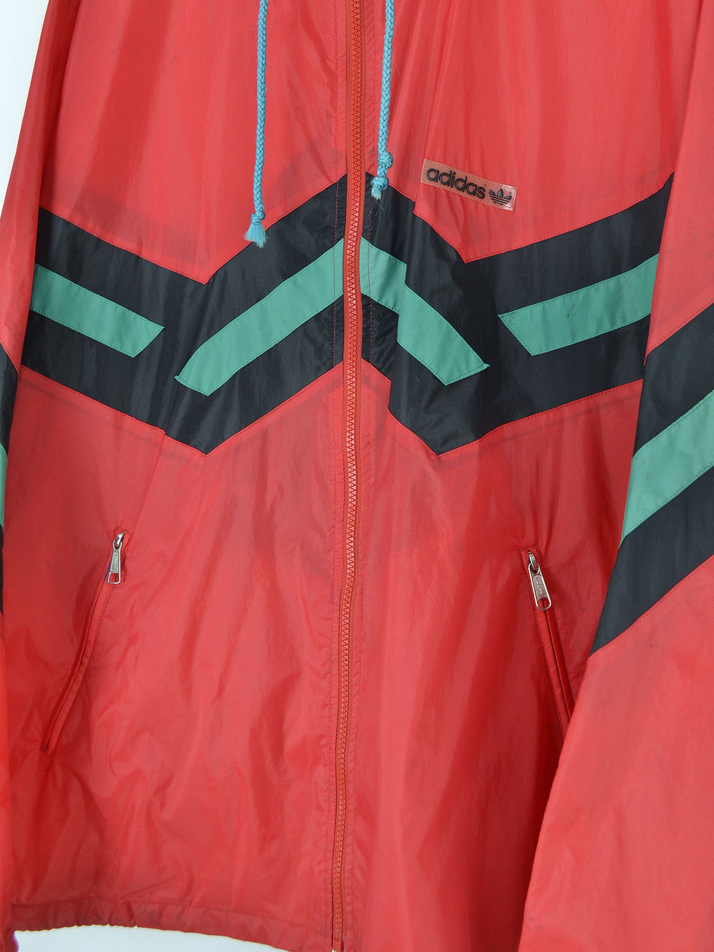 Adidas × Vintage 90s Vintage Adidas Light Windbreaker Cape Jacket Size US XL / EU 56 / 4 - 6 Thumbnail