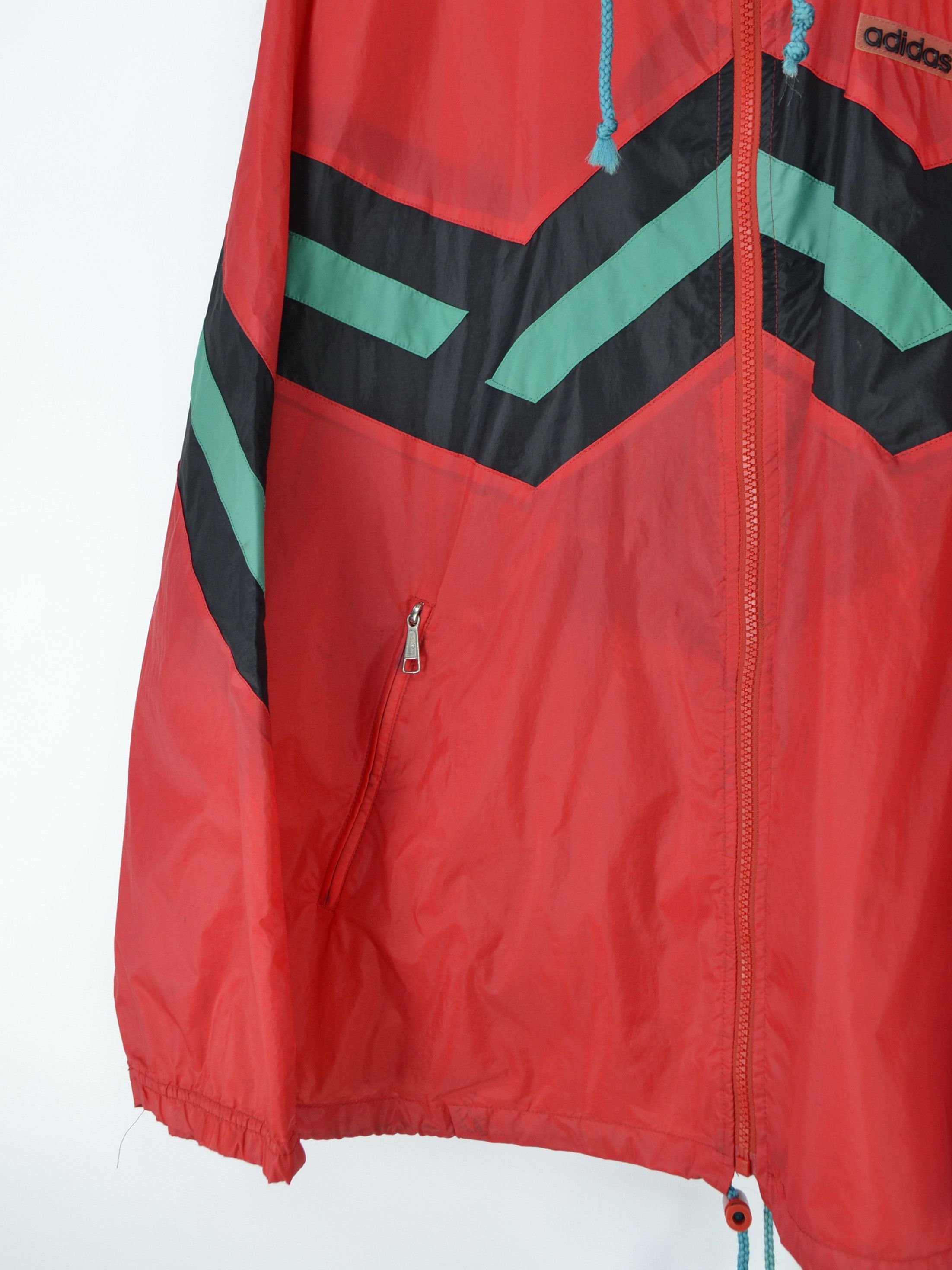 Adidas × Vintage 90s Vintage Adidas Light Windbreaker Cape Jacket Size US XL / EU 56 / 4 - 4 Thumbnail