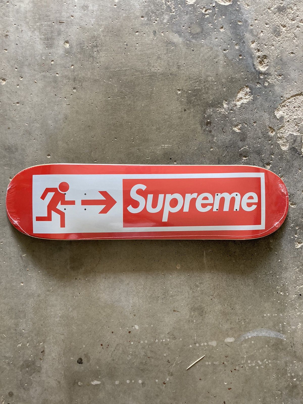 Supreme Supreme Exit Skateboard Deck Red 8.25 | Grailed