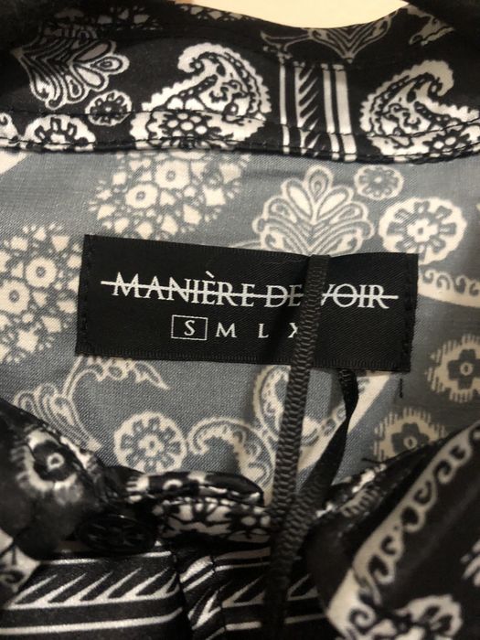 Maniere De Vior Silk Paisley Button Up Shirt | Grailed