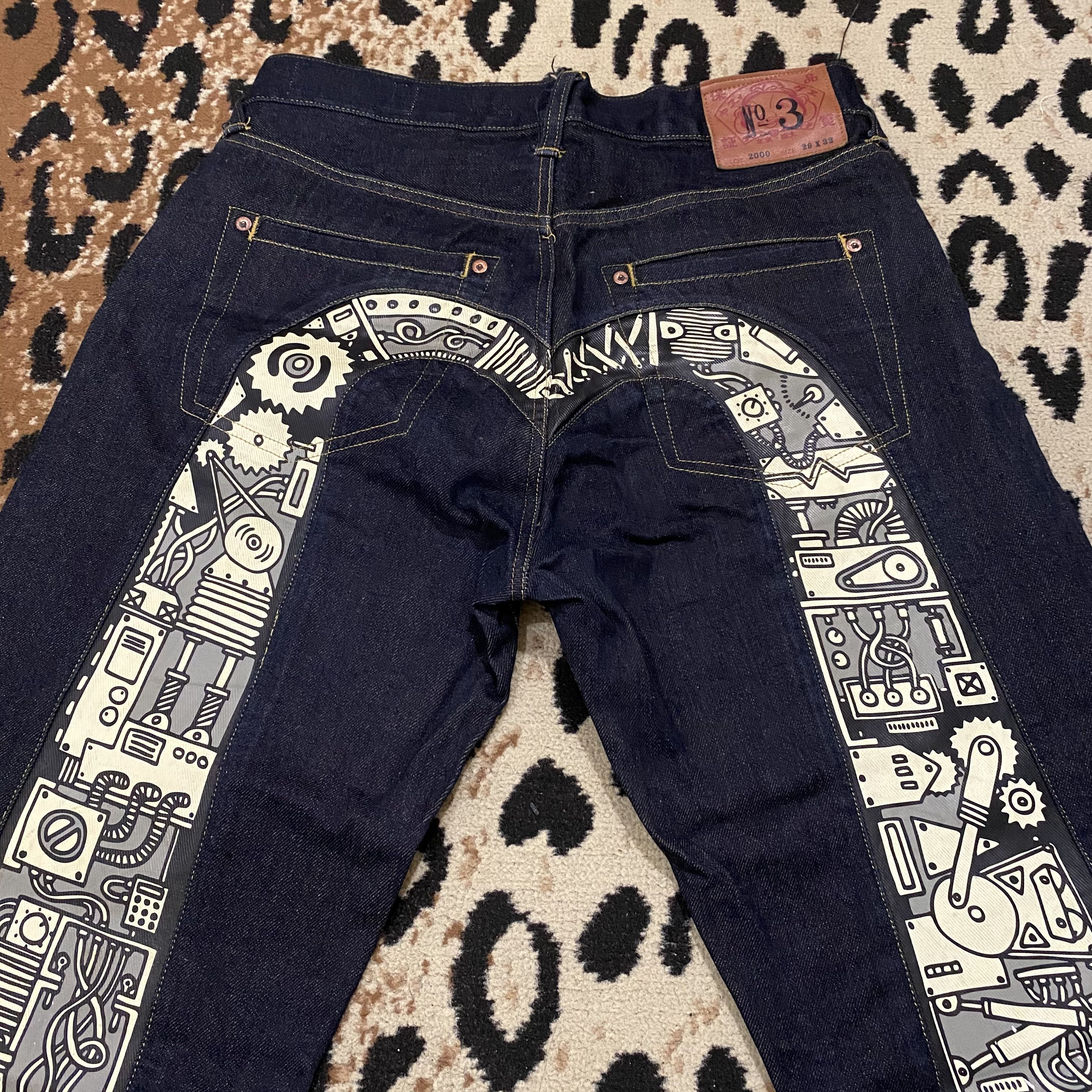 Evisu Evisu Big Logo Denim Size US 29 - 3 Thumbnail