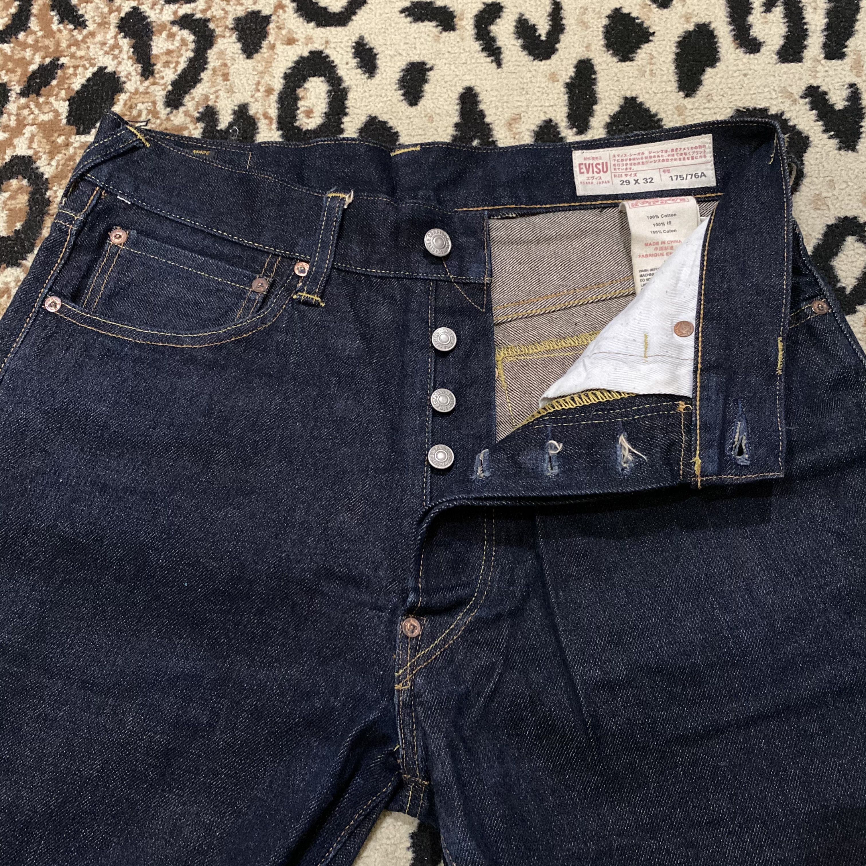 Evisu Evisu Big Logo Denim Size US 29 - 6 Thumbnail