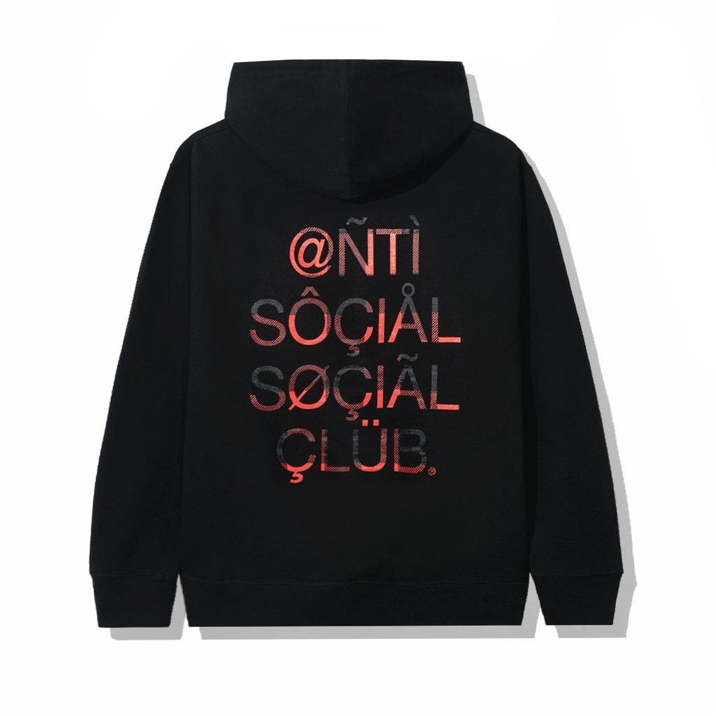 DHL X Anti Social selling Social Club Black Hoodie Size S