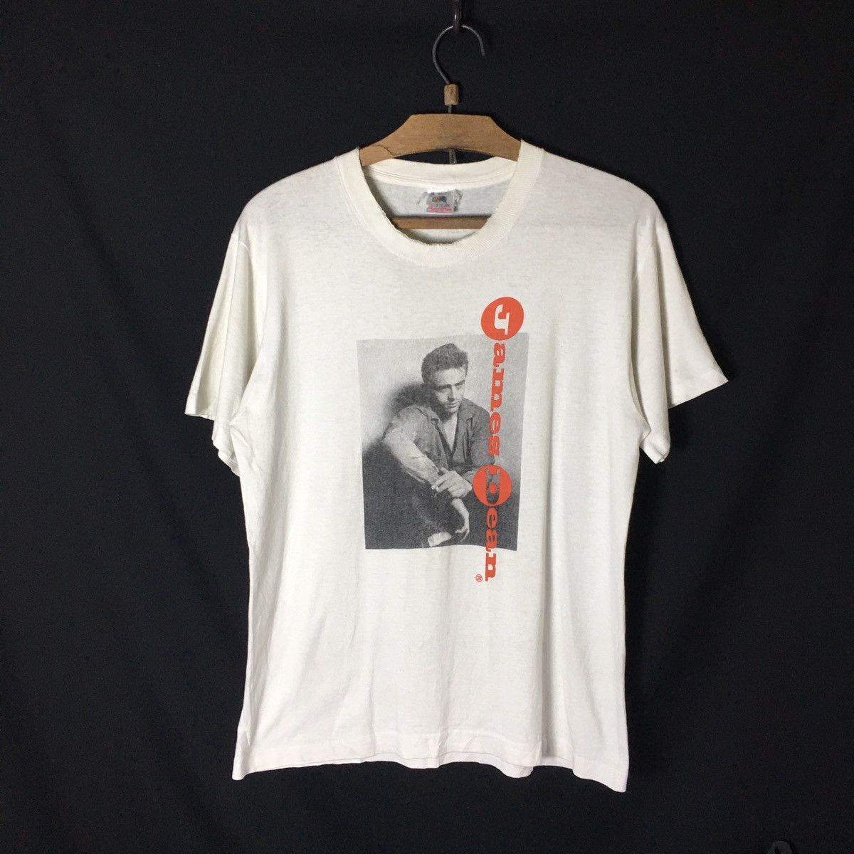 Vintage James Dean Potrait Usa Distressed Tshirt