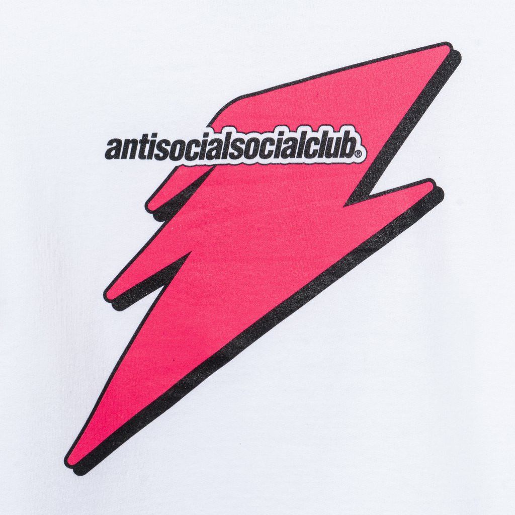 Anti Social Social Club DS ASSC Careless Pink Bolt White Hoodie BAPE KITH KAWS FOG Size US L / EU 52-54 / 3 - 6 Thumbnail