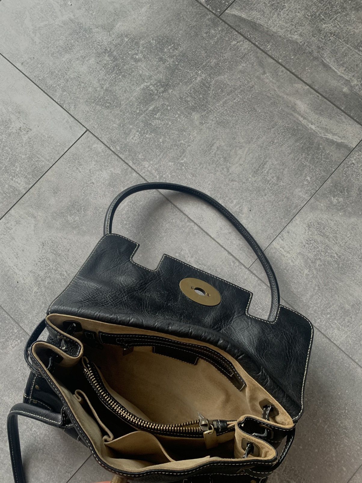 Leather Ralph Lauren black full cow leather bag Size ONE SIZE - 8 Thumbnail