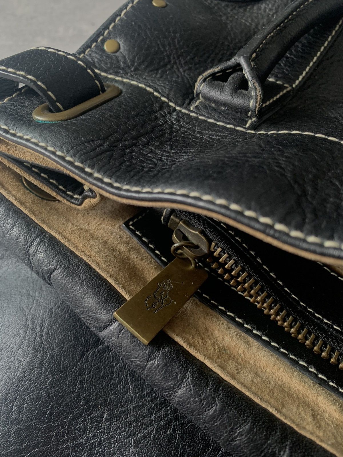 Leather Ralph Lauren black full cow leather bag Size ONE SIZE - 9 Thumbnail