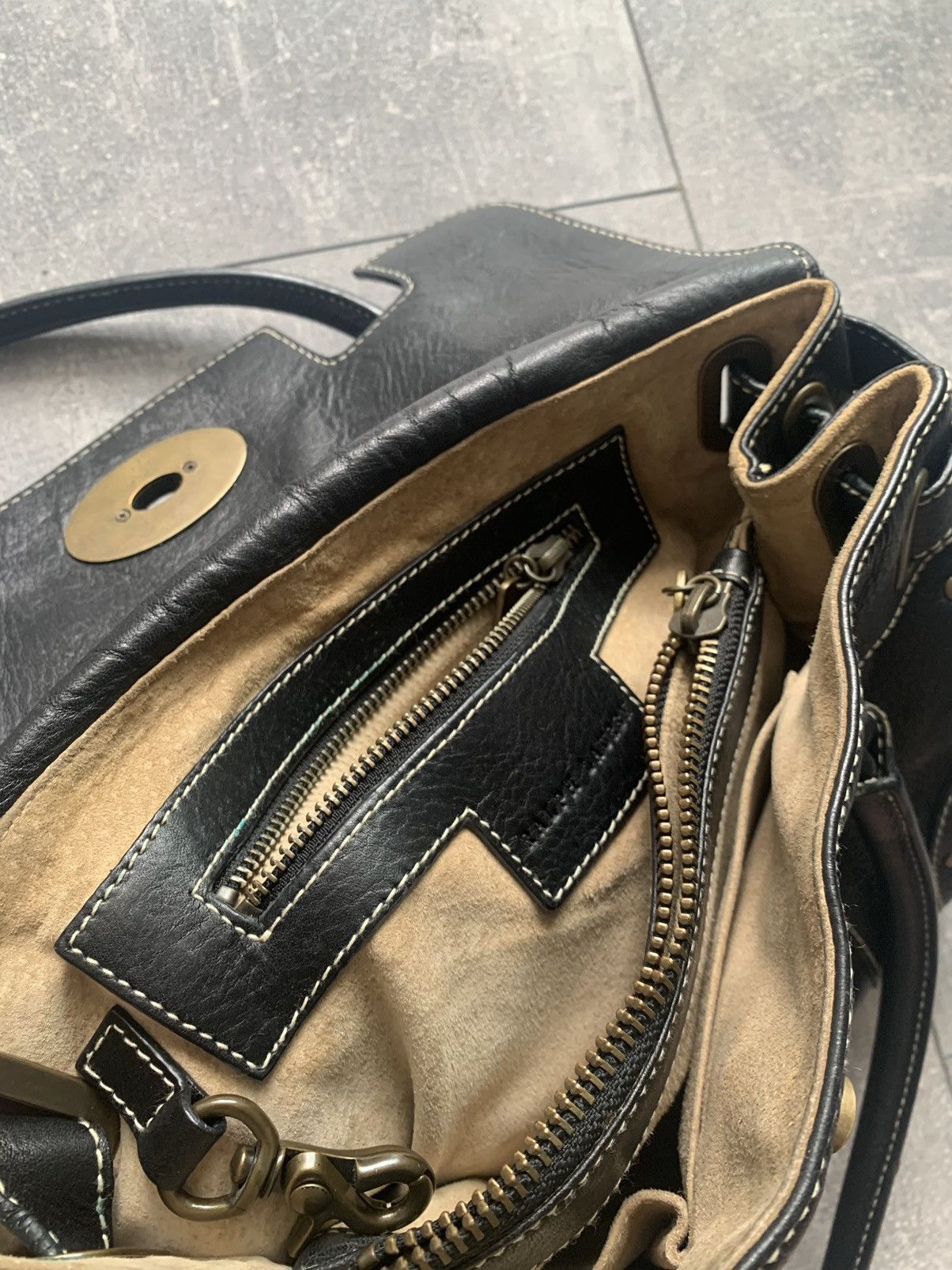 Leather Ralph Lauren black full cow leather bag Size ONE SIZE - 11 Thumbnail