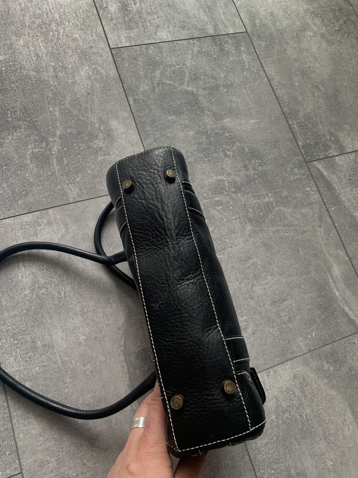Leather Ralph Lauren black full cow leather bag Size ONE SIZE - 7 Thumbnail