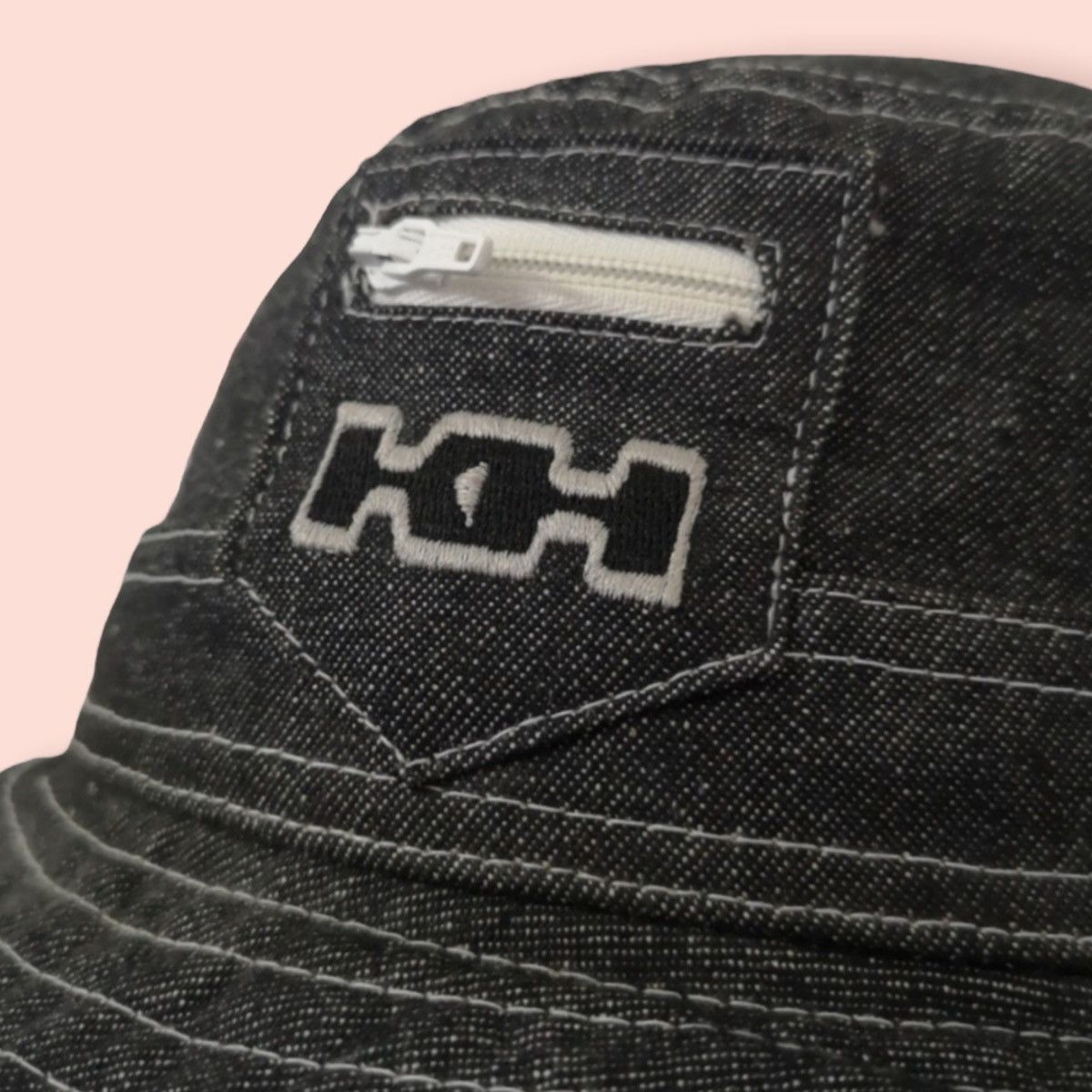 Designer × Katharine Hamnett London VINTAGE KATHARINE HAMNETT DENIM BUCKET HAT Size ONE SIZE - 6 Thumbnail
