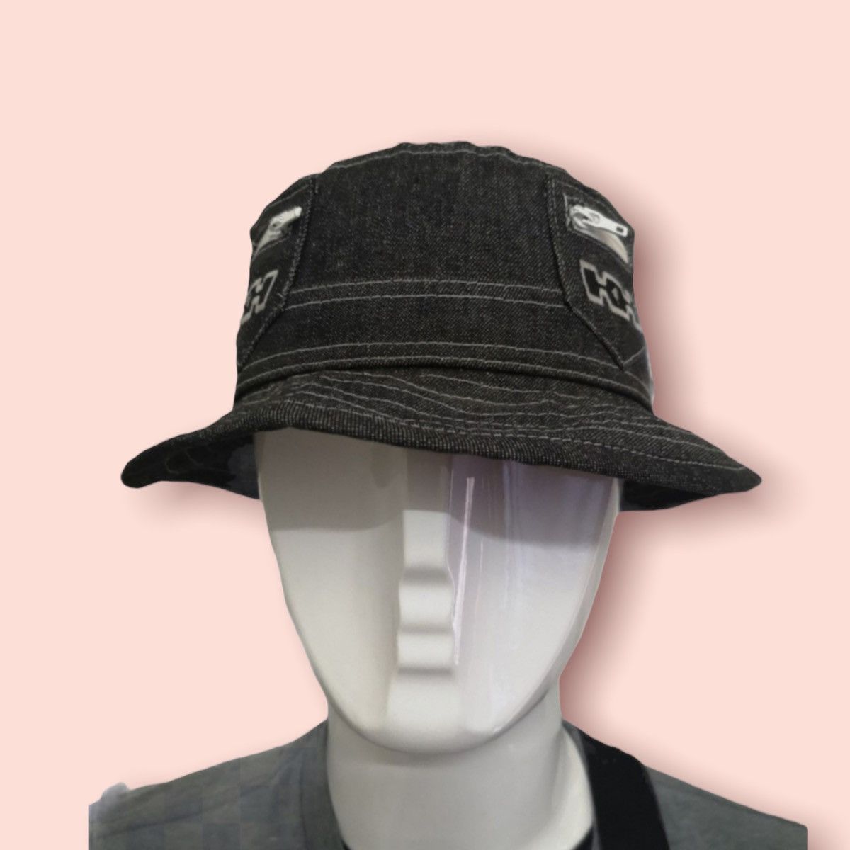 Designer × Katharine Hamnett London VINTAGE KATHARINE HAMNETT DENIM BUCKET HAT Size ONE SIZE - 2 Thumbnail