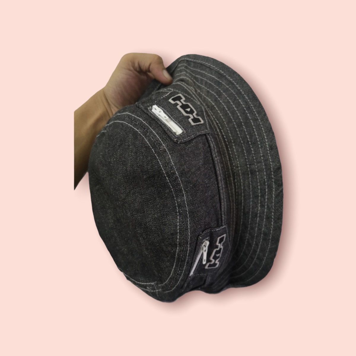 Designer × Katharine Hamnett London VINTAGE KATHARINE HAMNETT DENIM BUCKET HAT Size ONE SIZE - 10 Thumbnail