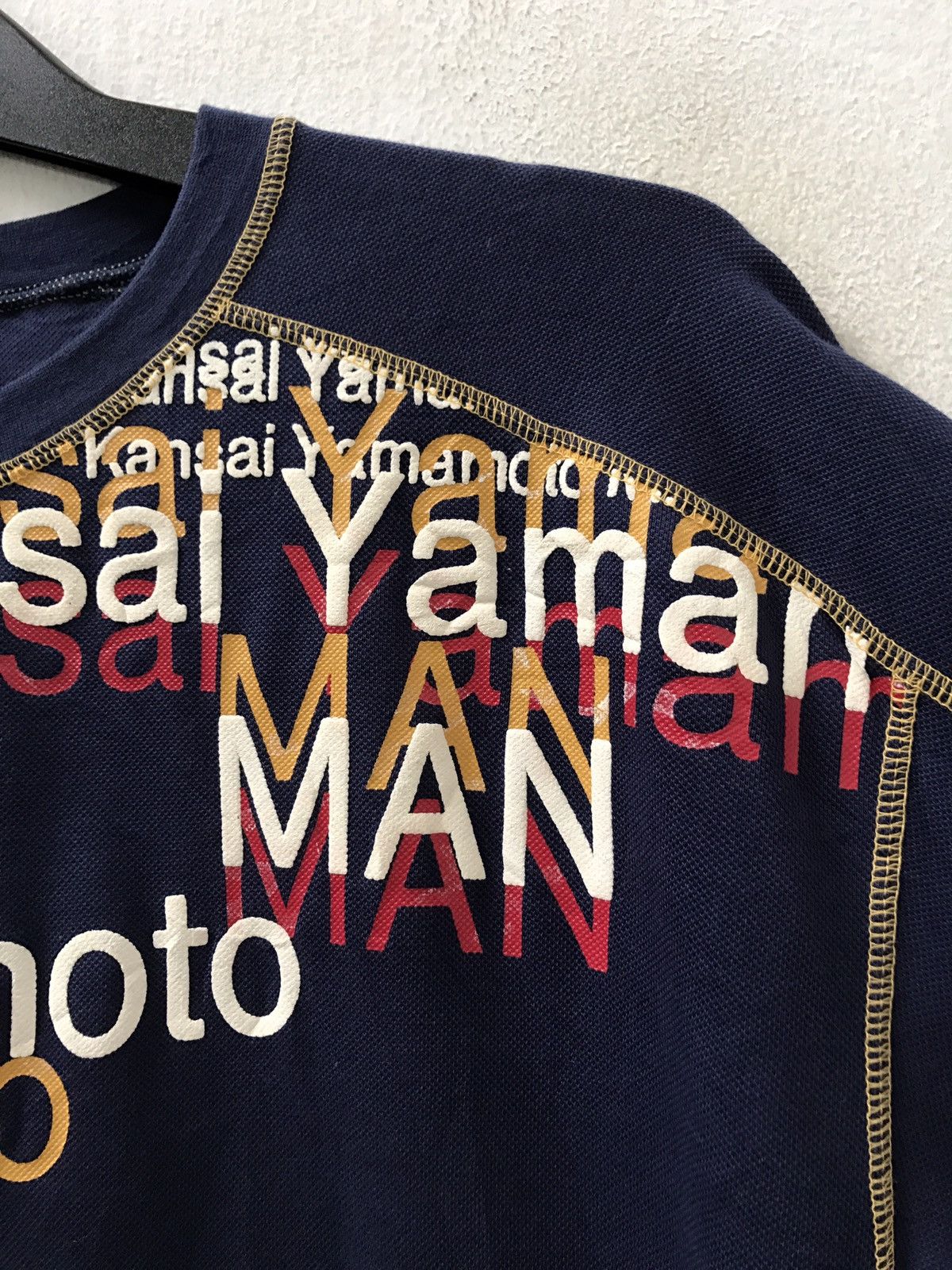 Kansai Yamamoto Kansai Yamamoto Kansai Man Made in Japan Spell Out Oversized Size US L / EU 52-54 / 3 - 3 Thumbnail