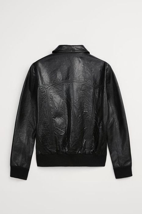 Zara BUFFALO LEATHER JACKET | Grailed