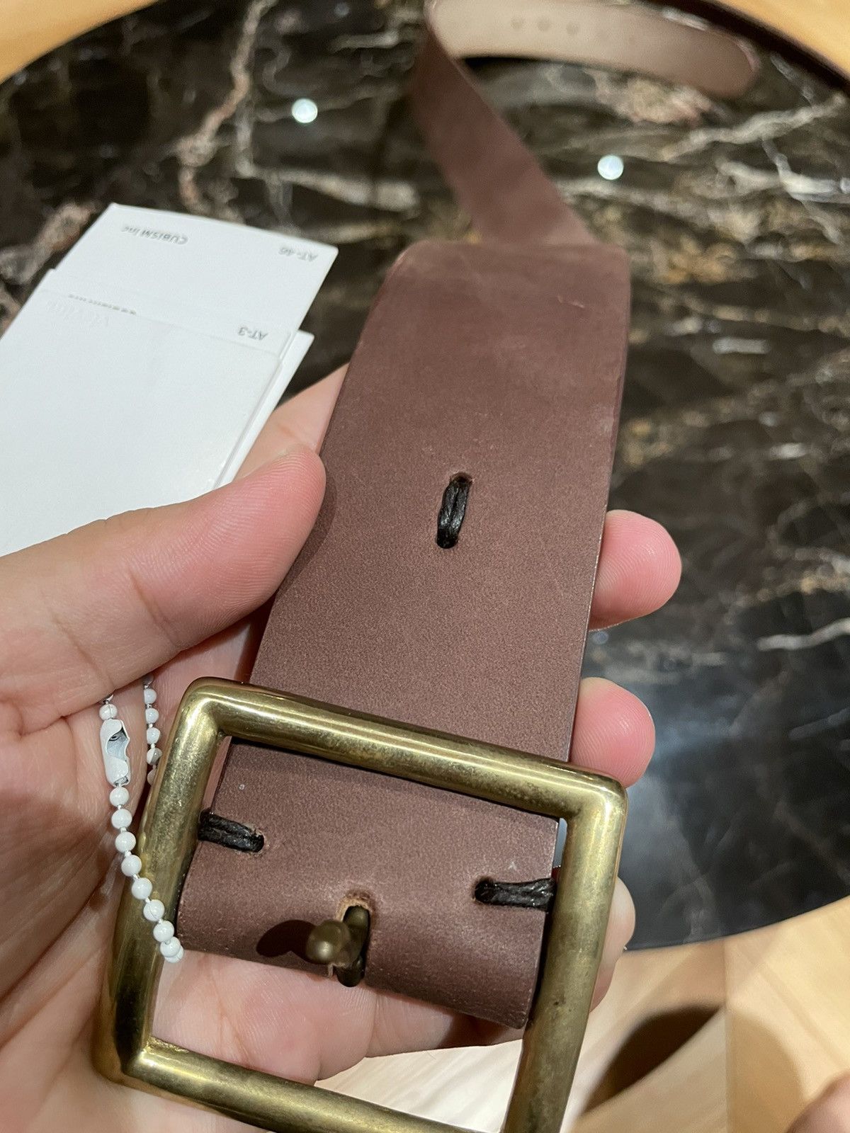 visvim YOGI BELT 45MM W32 ブラウン visvim YOGI BELT 45MM W32 ブラウン