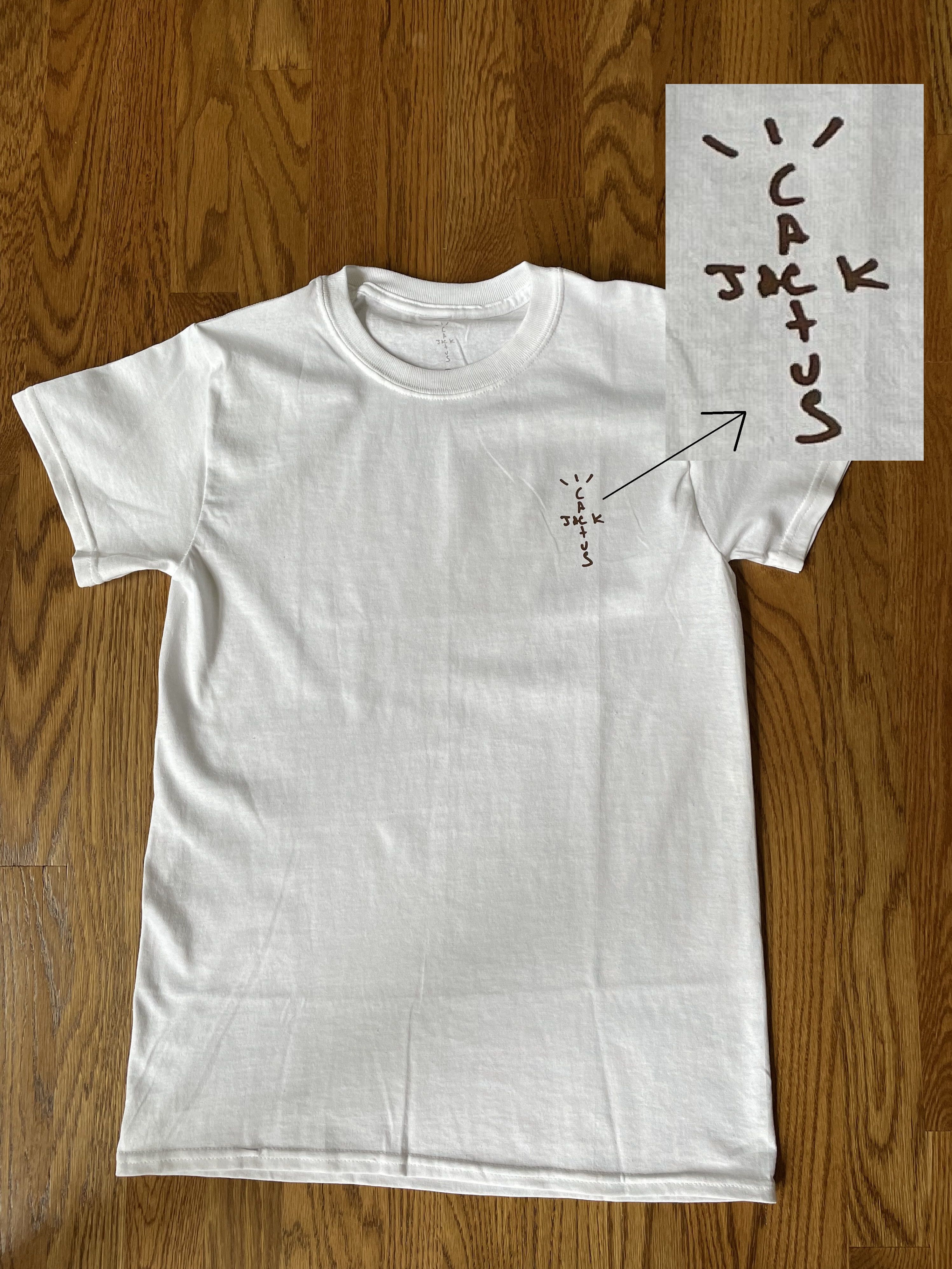 Travis Scott Travis Scott Cactus Jack Logo Tee White CJ T-Shirt Brown Size US XL / EU 56 / 4 - 1 Thumbnail