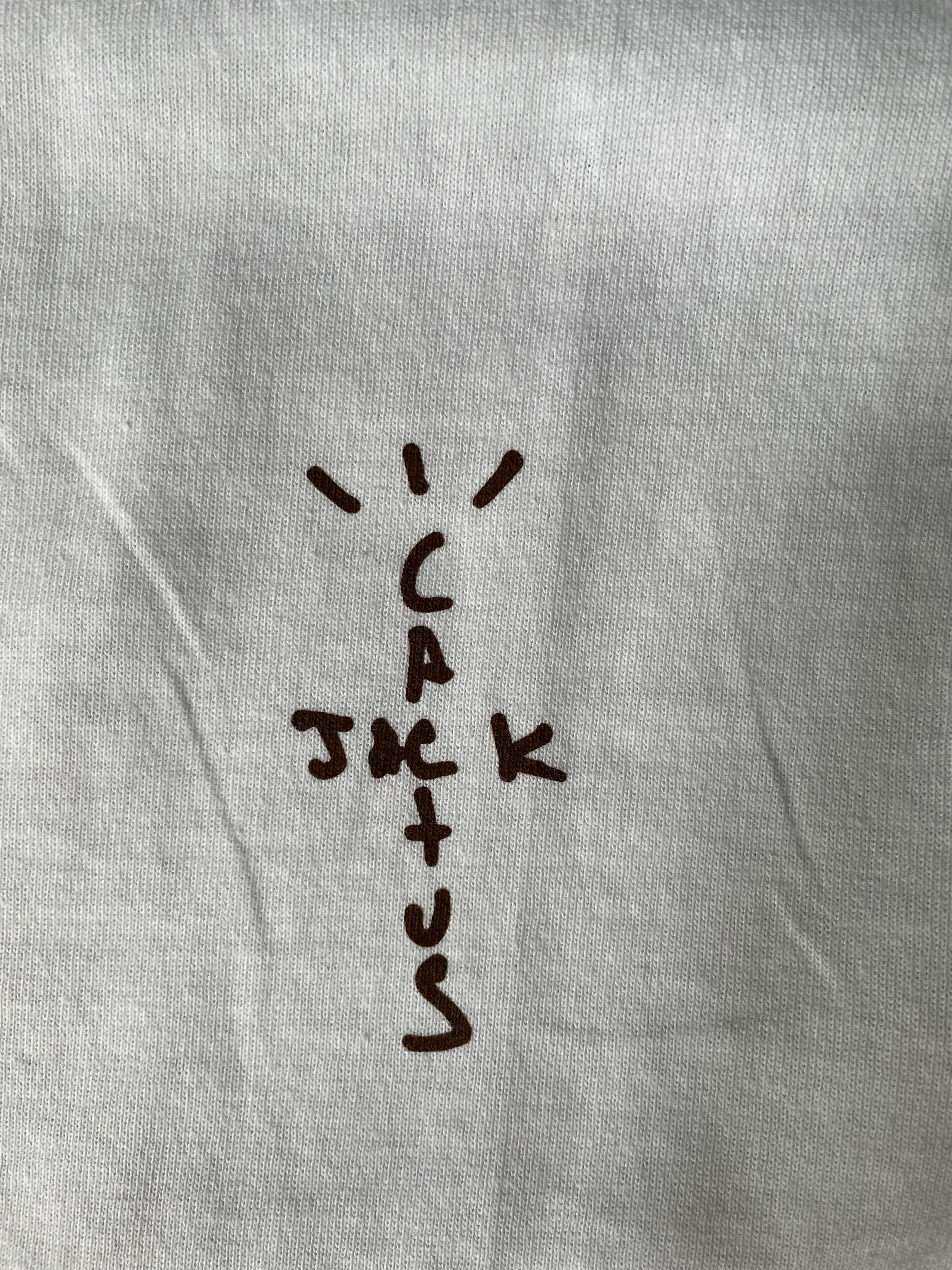 Travis Scott Travis Scott Cactus Jack Logo Tee White CJ T-Shirt Brown Size US XL / EU 56 / 4 - 3 Thumbnail